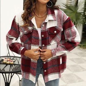 Shacket- Red Plaid